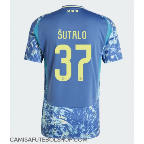 Camisa de time de futebol Ajax Josip Sutalo #37 Replicas 2º Equipamento 2024-25 Manga Curta